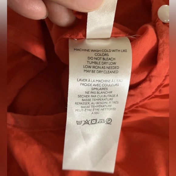 Anthropologie Maeve Chrysanthemum Wide-Leg Jumpsuit Orange Sleeveless Size L - Picture 9 of 11